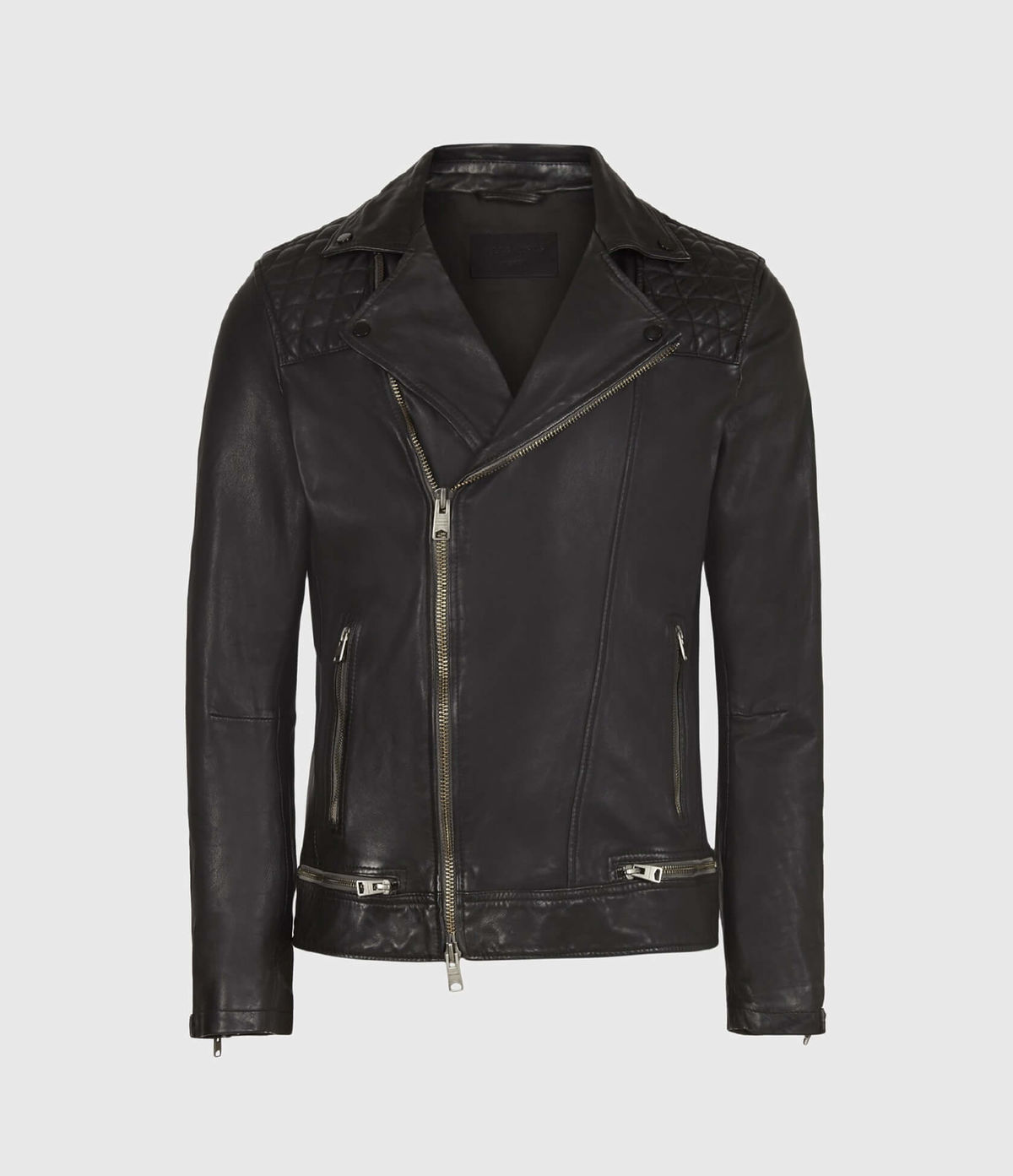 Men's Conroy Leather Jacket - Hover for Measurements