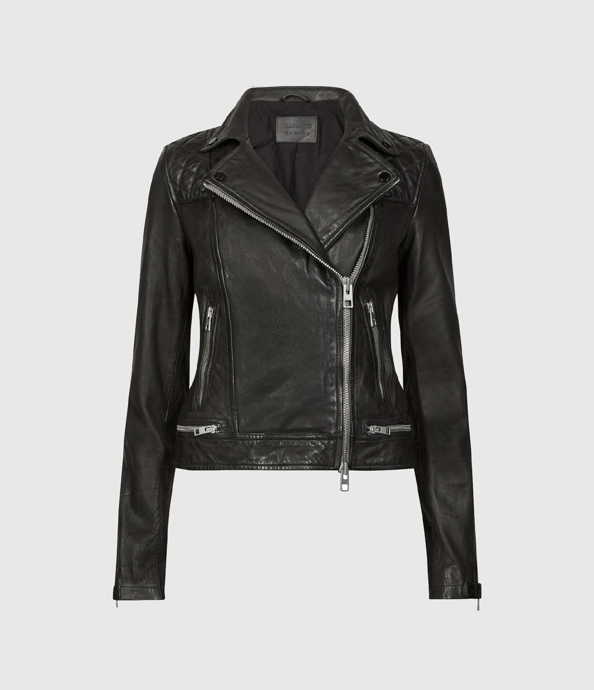 Women's Conroy Leather Jacket - Hover for Measurements