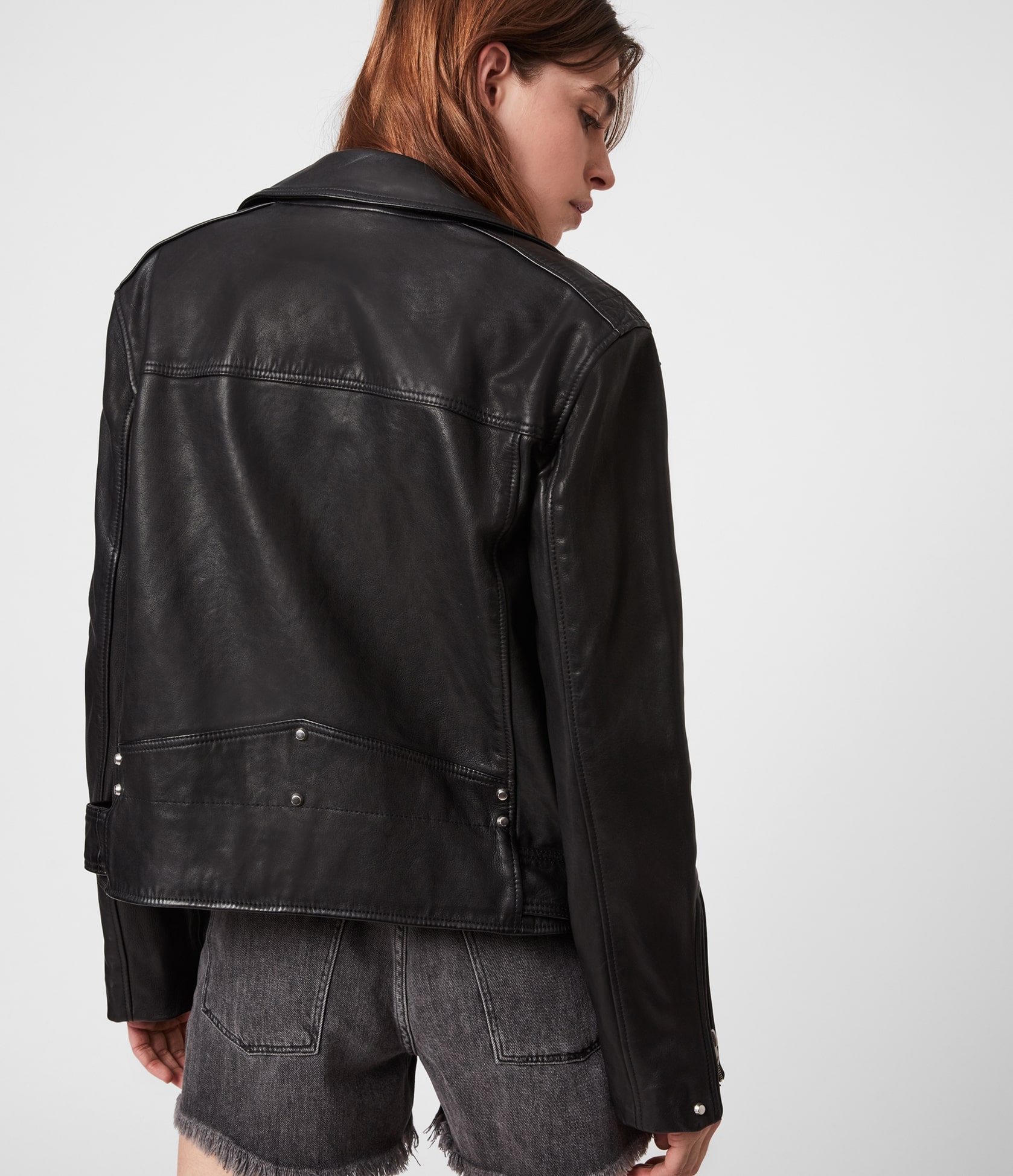 Women's Luna Leather Jacket - Side View