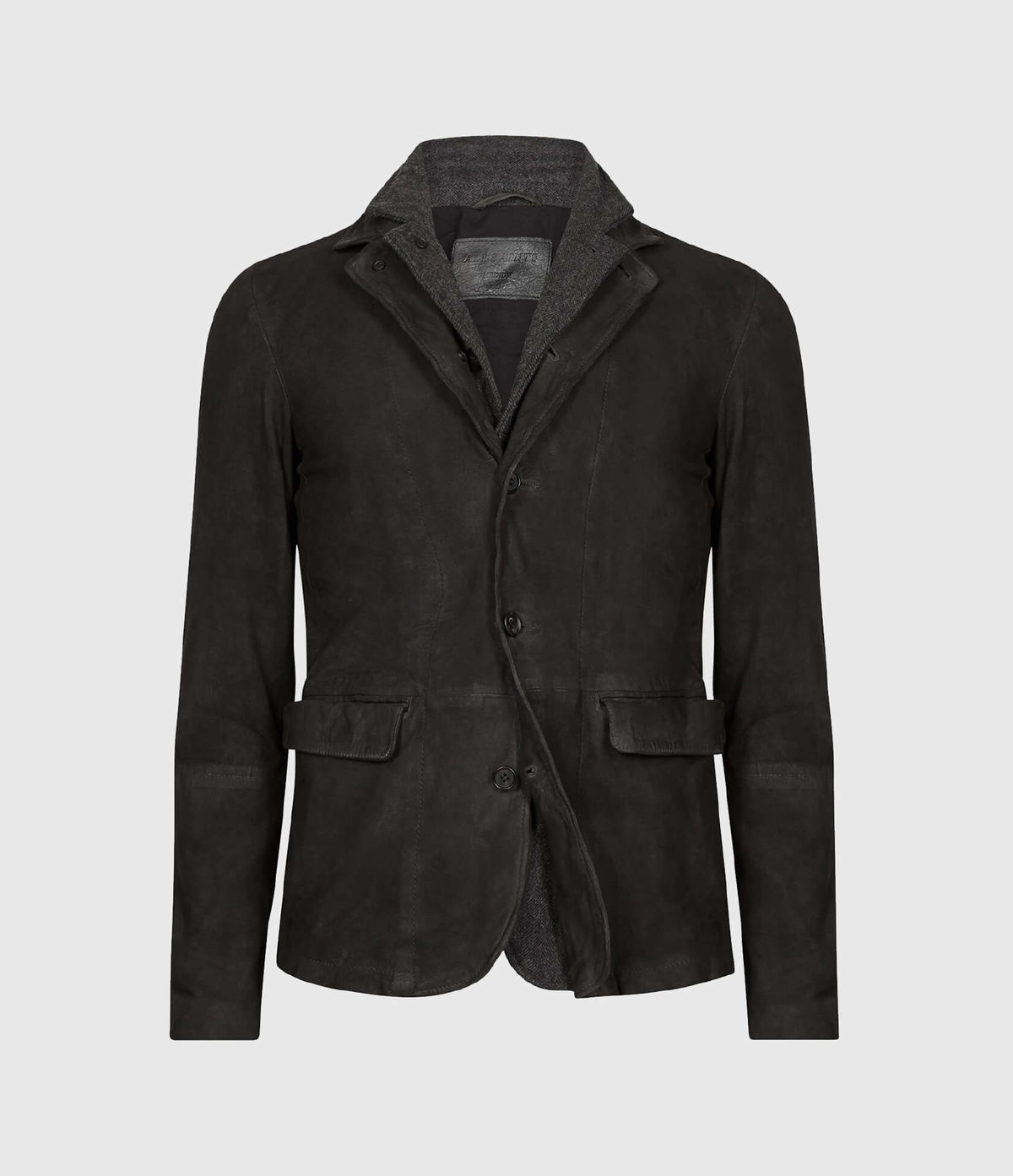 Men's Survey Leather Jacket - Hover for Measurements