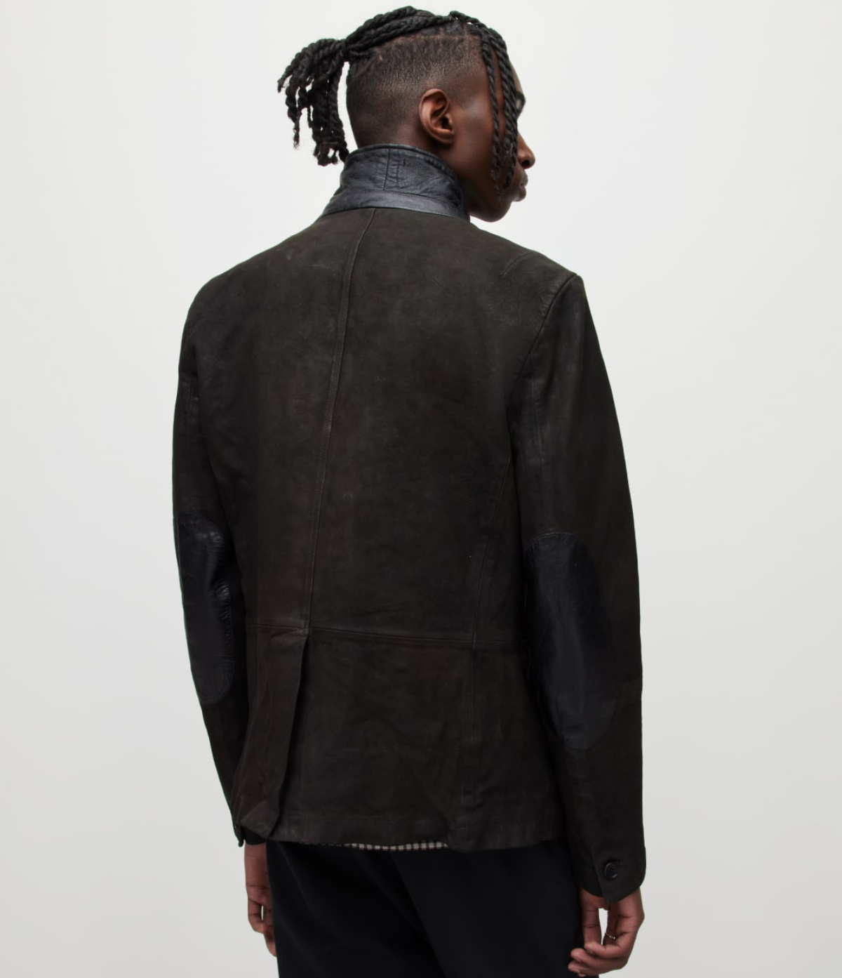 Men's Survey Leather Jacket - Outfit Front View