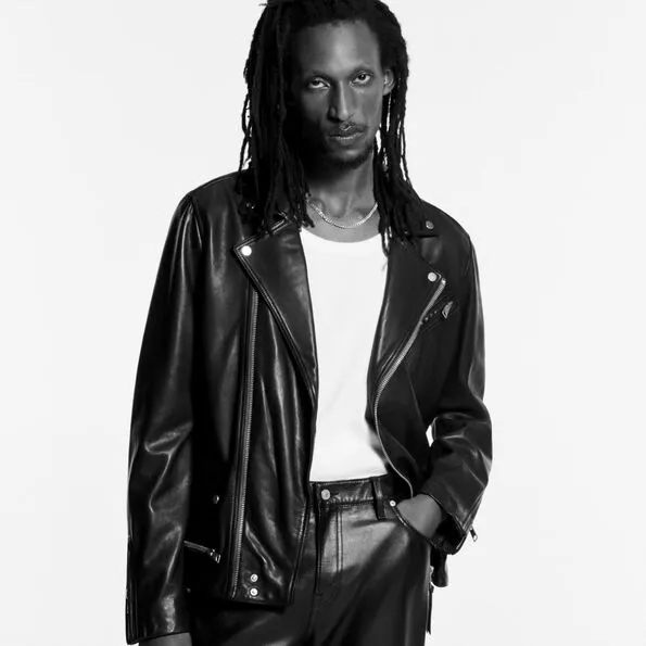 美品　ALLSAINTS レザー混合 ピーコート イタリア製生地使用 HENDRY CROPPED LEATHER TRENCH COAT | HENDRY クロップド