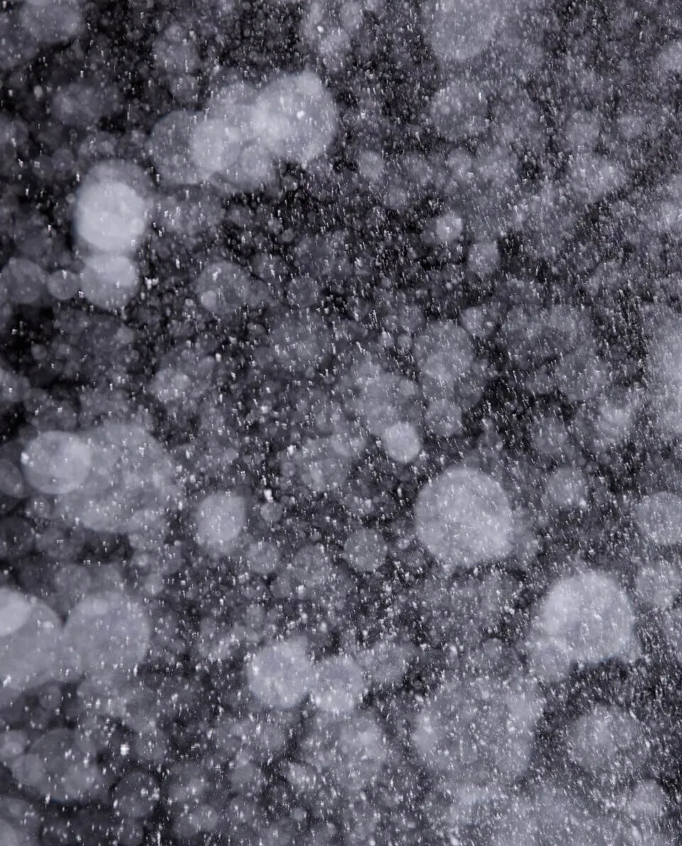 Snow falling. Out of focus shot