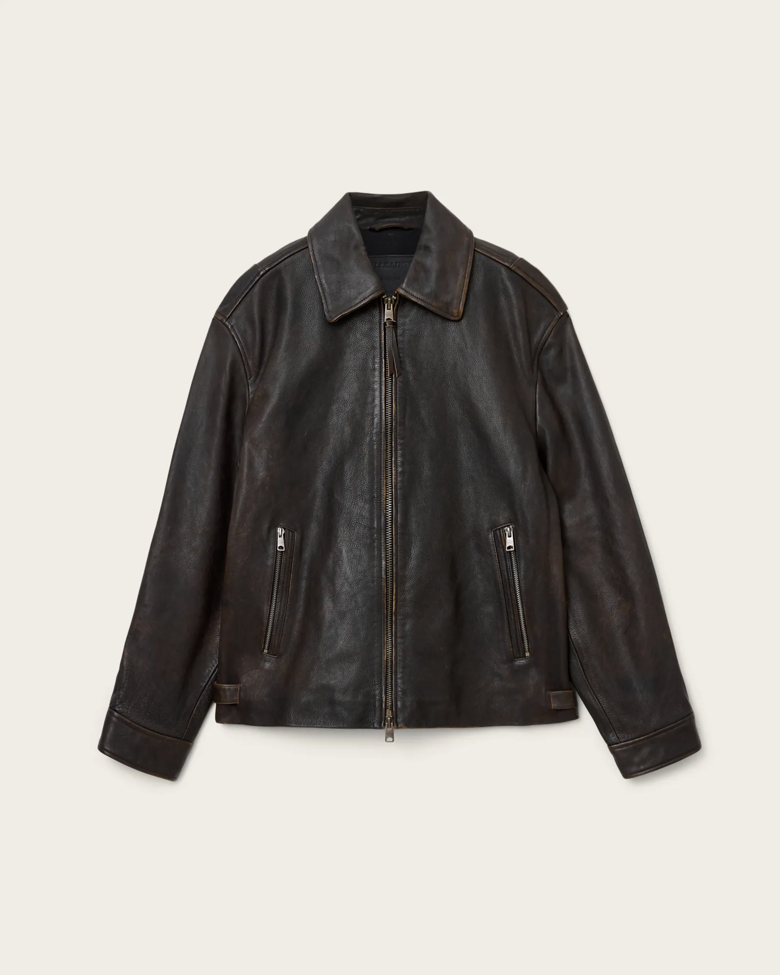 ALLSAINTS オールセインツ　メンズ　グレー スエード ジャケット　L ALLSAINTS オールセインツ メンズ グレー スエード ジャケット L
