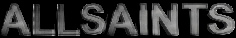 Allsaints logo neon sign
