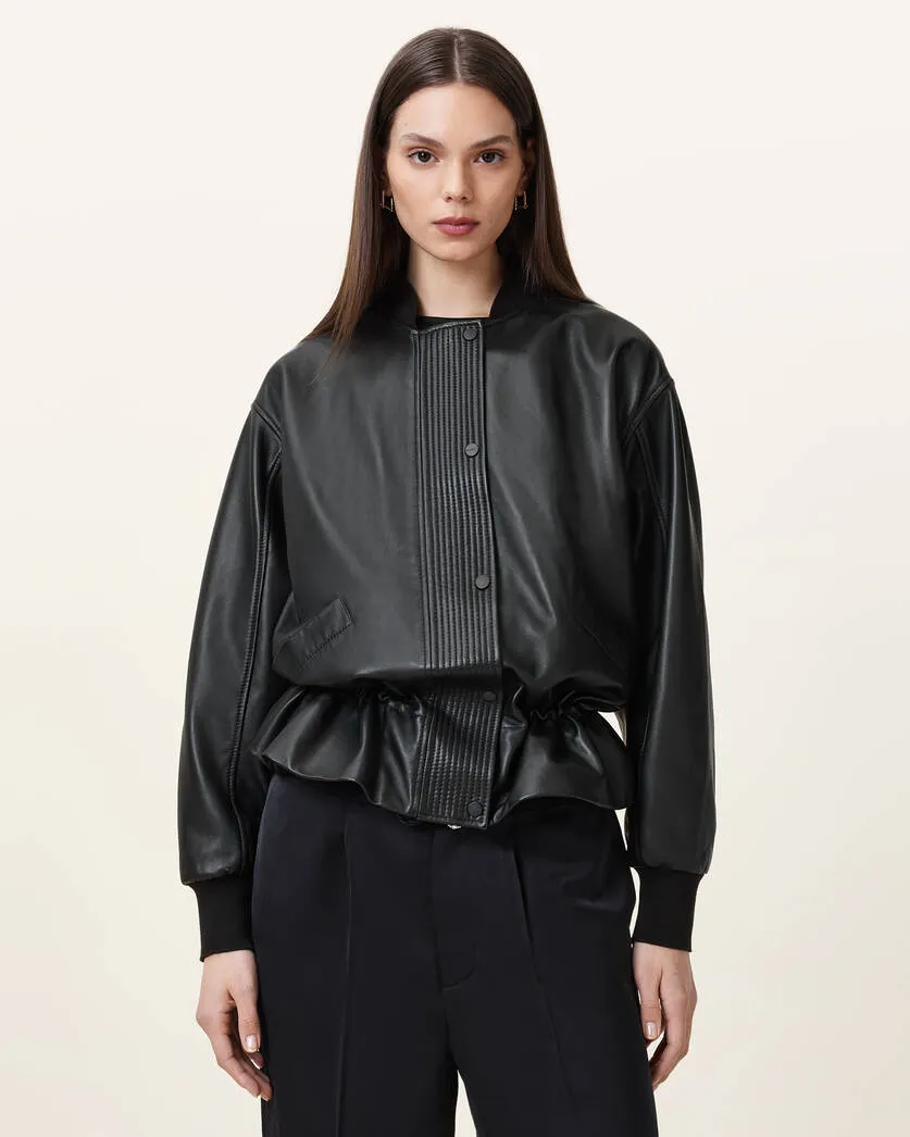 SOFI LEATHER BOMBER