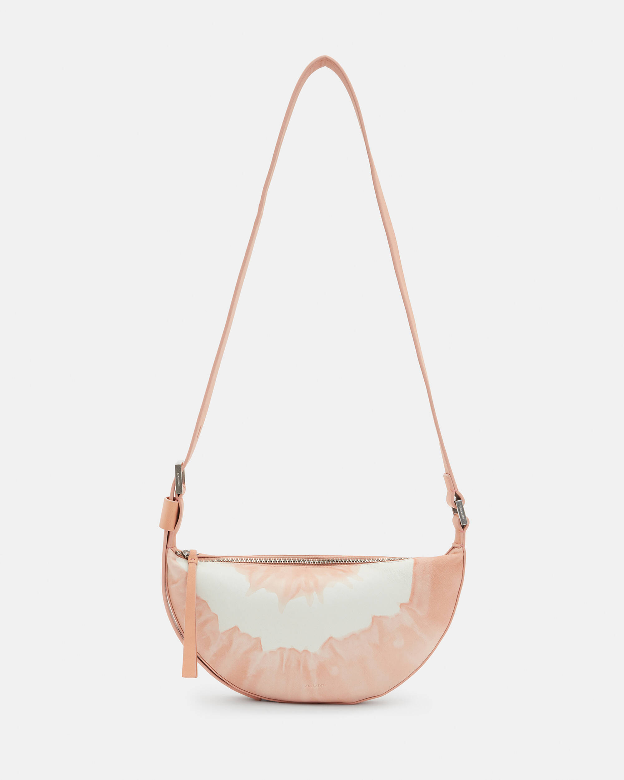 HALF MOON TIE DYE LEATHER CROSSBODY BAG