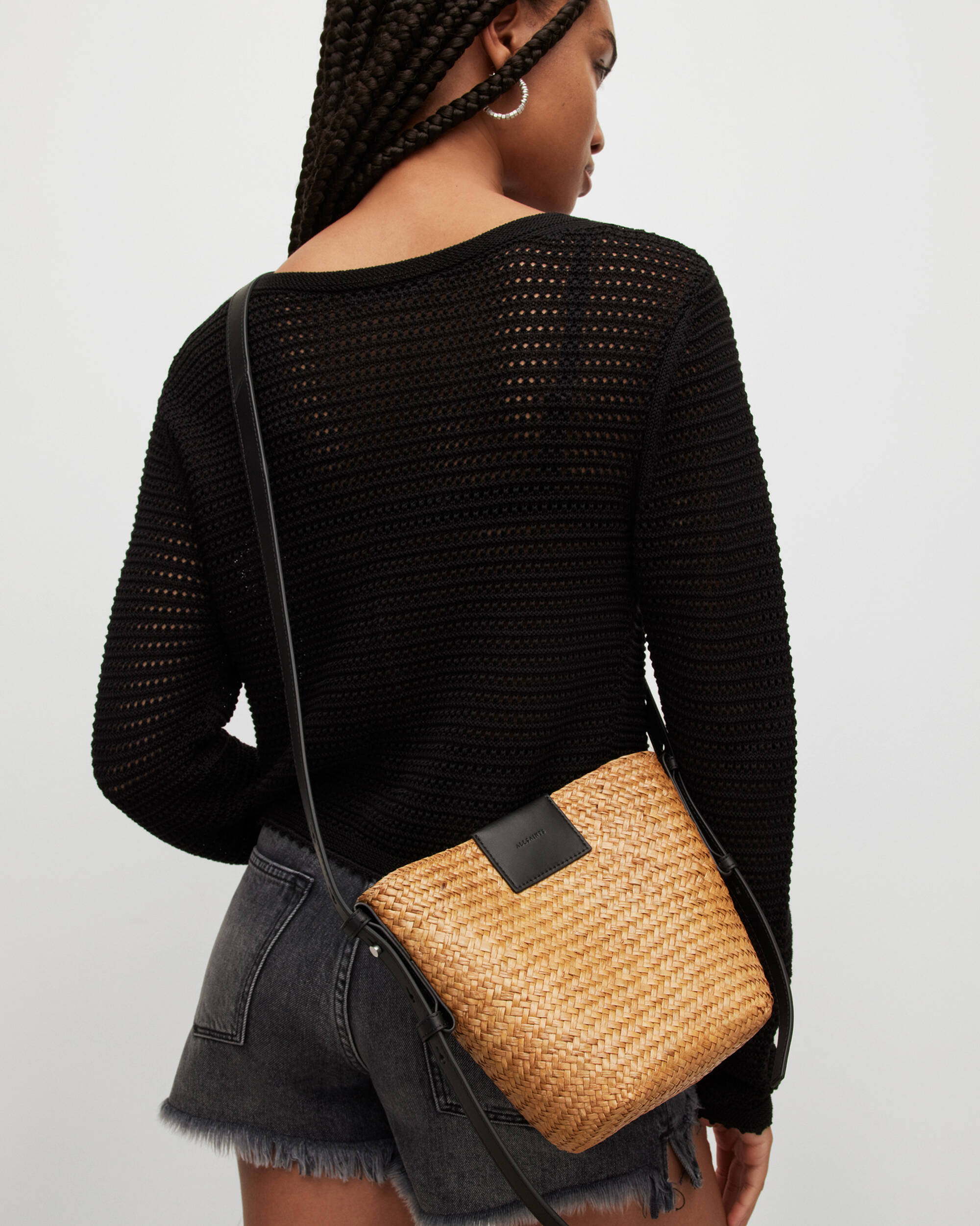 EBRO STRAW CROSSBODY BAG