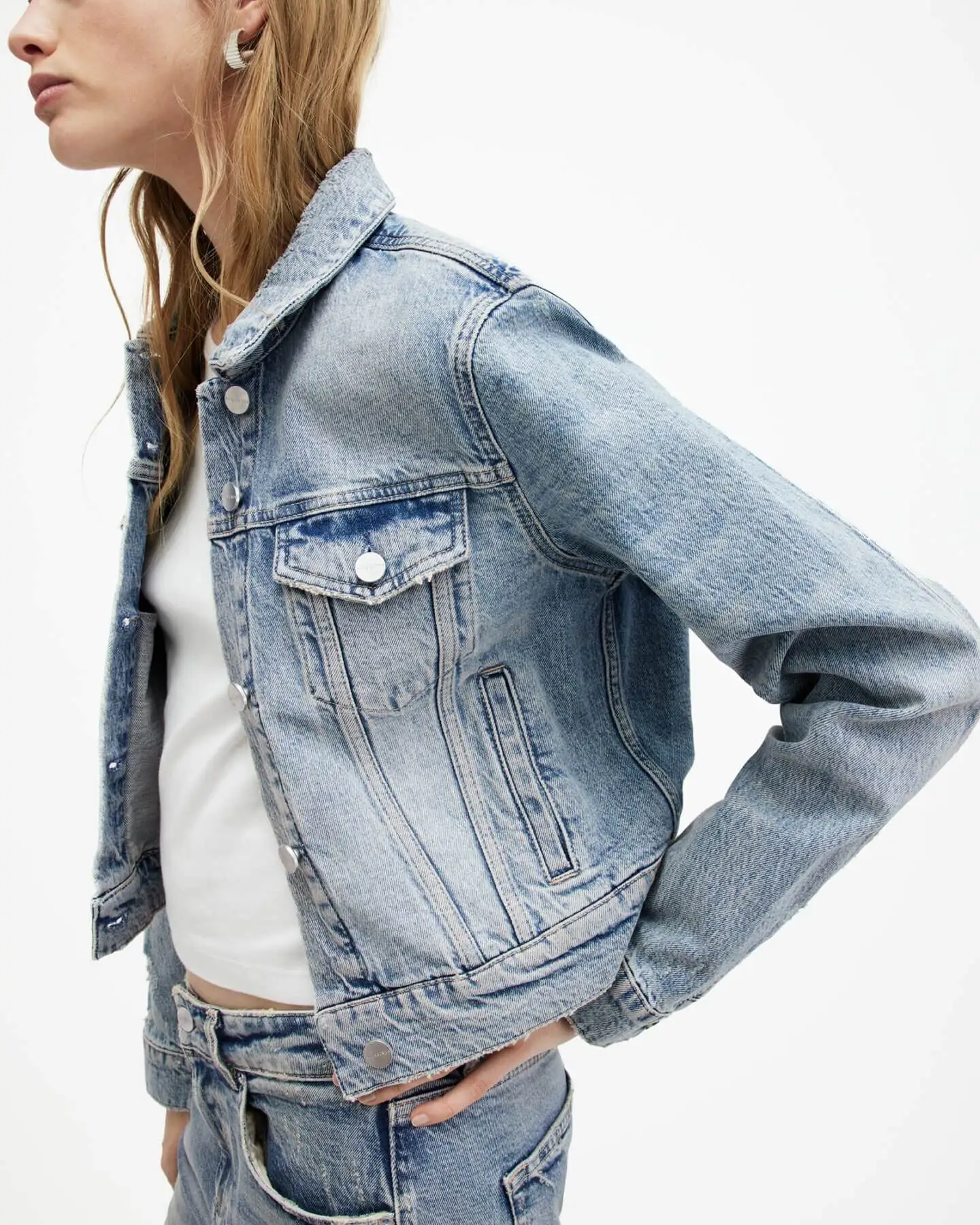 Shop the Juno Denim Trucker Jacket.