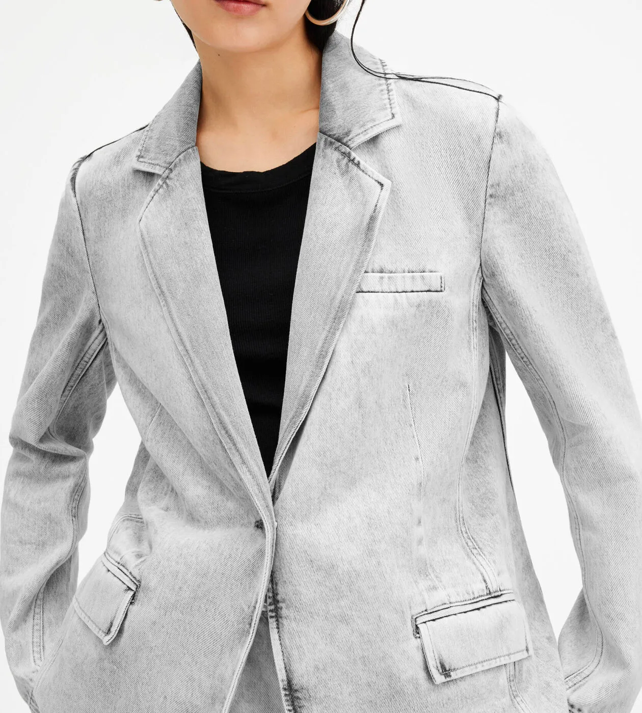 Shop the Ever Oversized Denim Blazer.