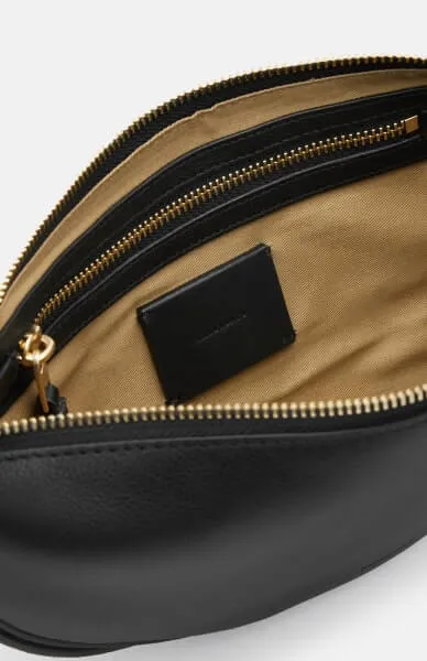 Women's Half Moon Leather Crossbody Bag