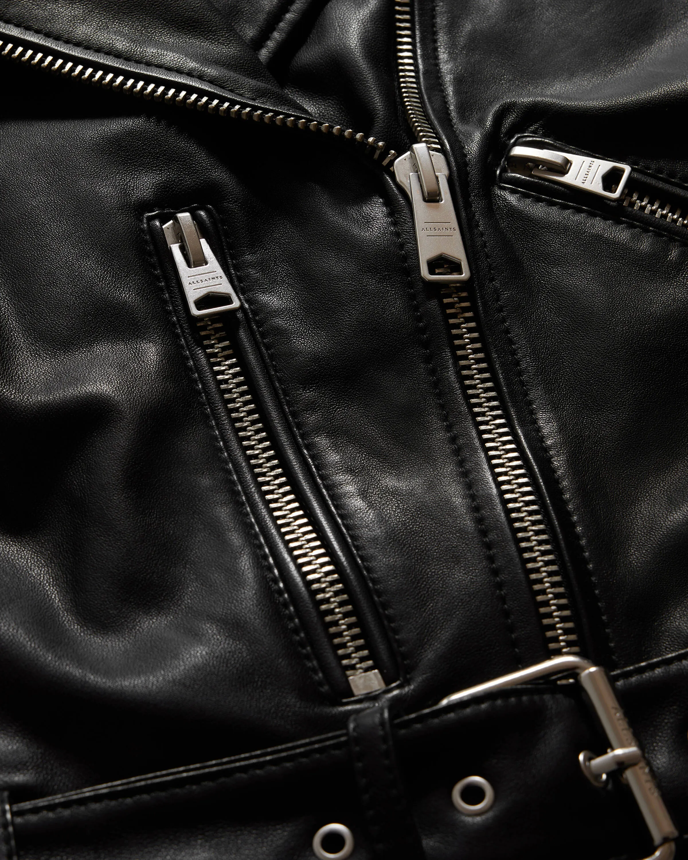 Women's Balfern Leather Jacket - Front View