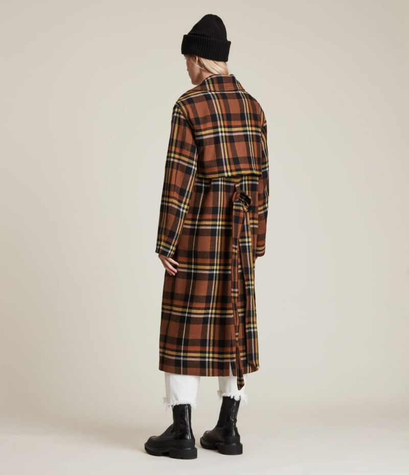 BREE CHECK WOOL BLEND COAT | オールセインツ 公式オンラインストア