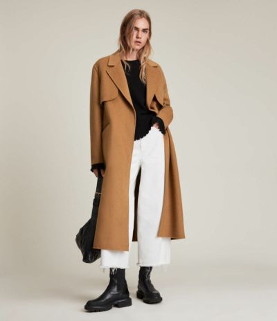 LYRIS RECYCLED WOOL-CASHMERE BLEND COAT | オールセインツ 公式