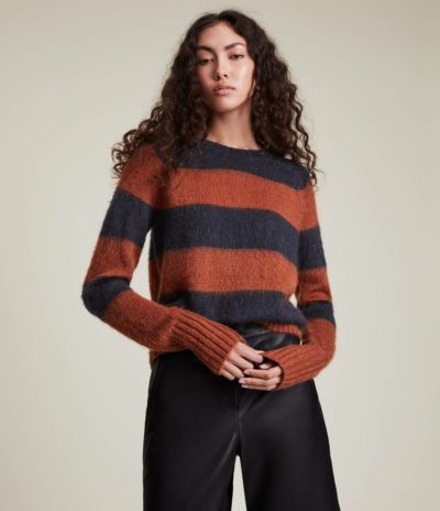 LOU V-NECK STRIPE JUMPER | オールセインツ 公式オンラインストア