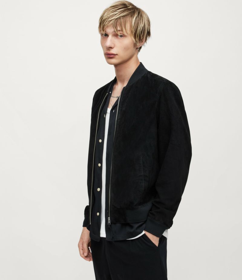 RONAN SUEDE BOMBER JACKET | オールセインツ 公式オンラインストア