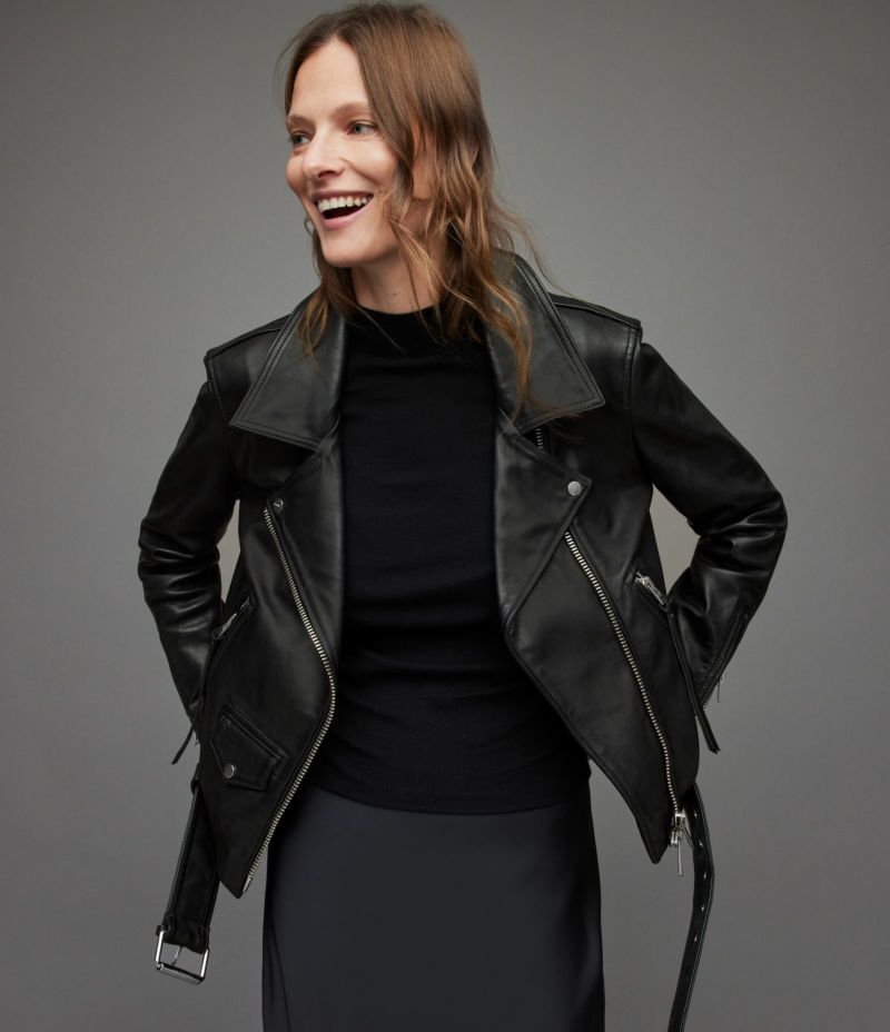 LUNA LEATHER BIKER JACKET | オールセインツ 公式オンラインストア