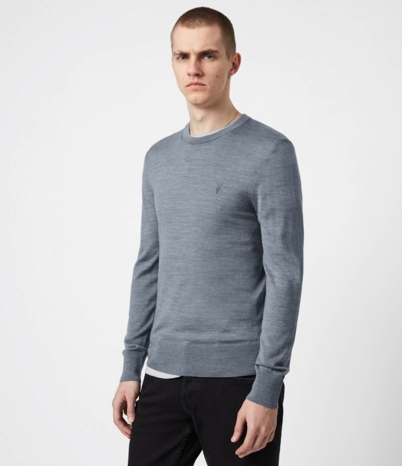 all saints mode merino crew jumper