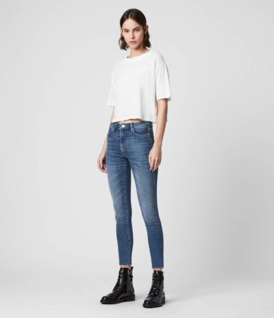 MILLER MID-RISE SKINNY JEANS, MID INDIGO BLUE | オール