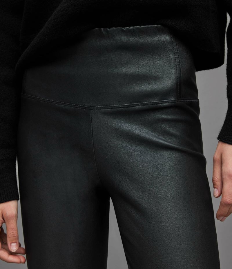 CORA HIGH-RISE LEATHER LEGGINGS