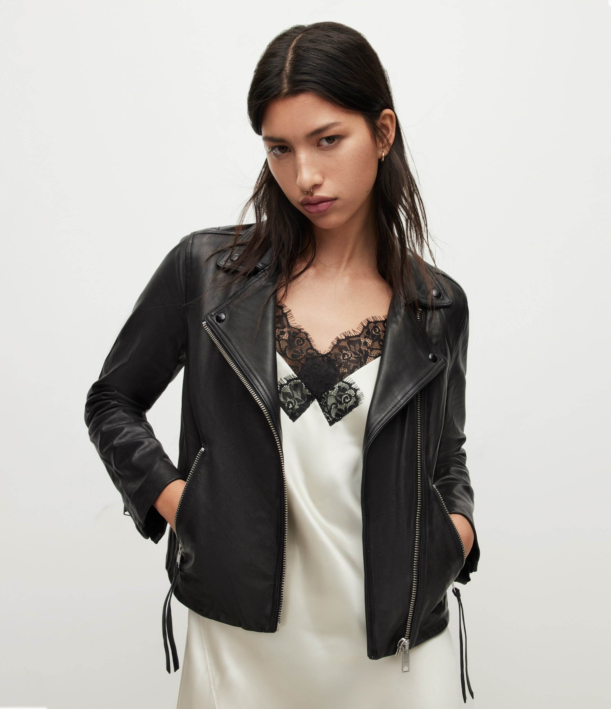 取寄) オールセインツ レディース ダルビー バイカー AllSaints women 
