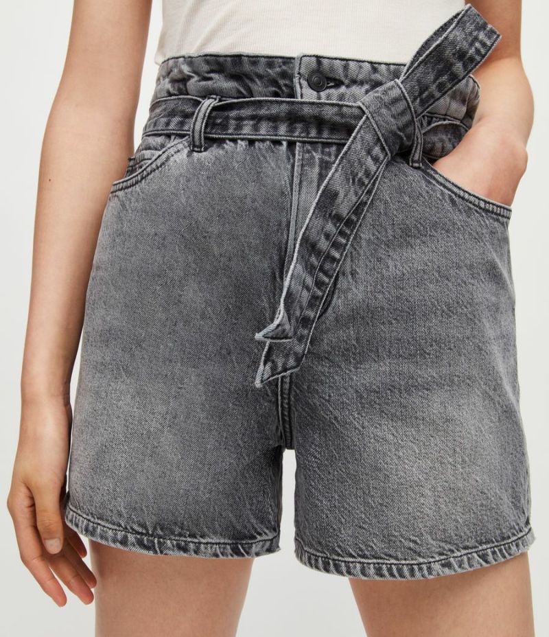 PALMER HIGH RISE PAPERBAG DENIM SHORTS | オールセインツ 公式