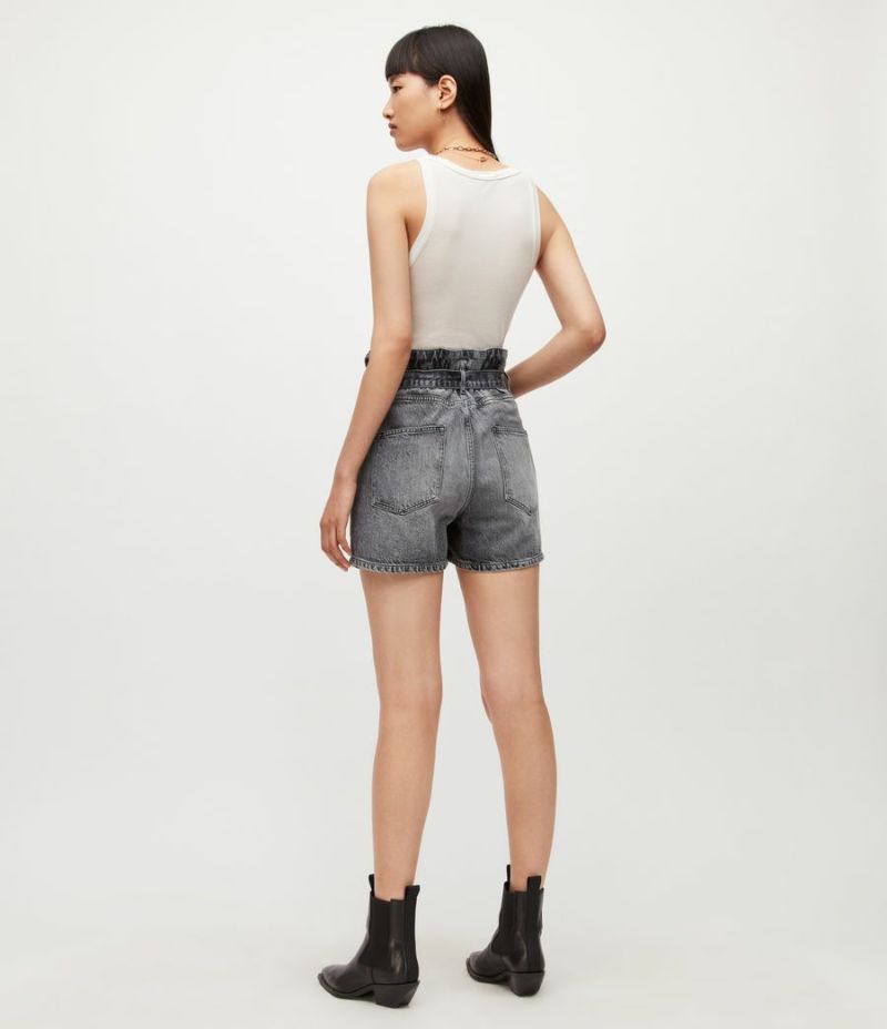 PALMER HIGH RISE PAPERBAG DENIM SHORTS | オールセインツ 公式