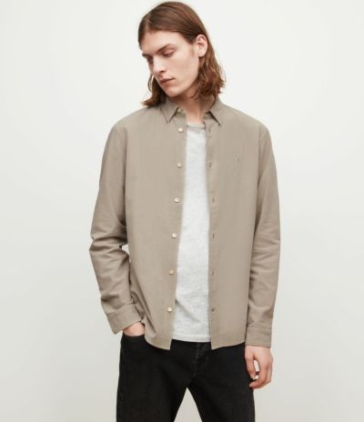 SOBO LINEN BLEND RAMSKULL SHIRT | オールセインツ 公式オンラインストア