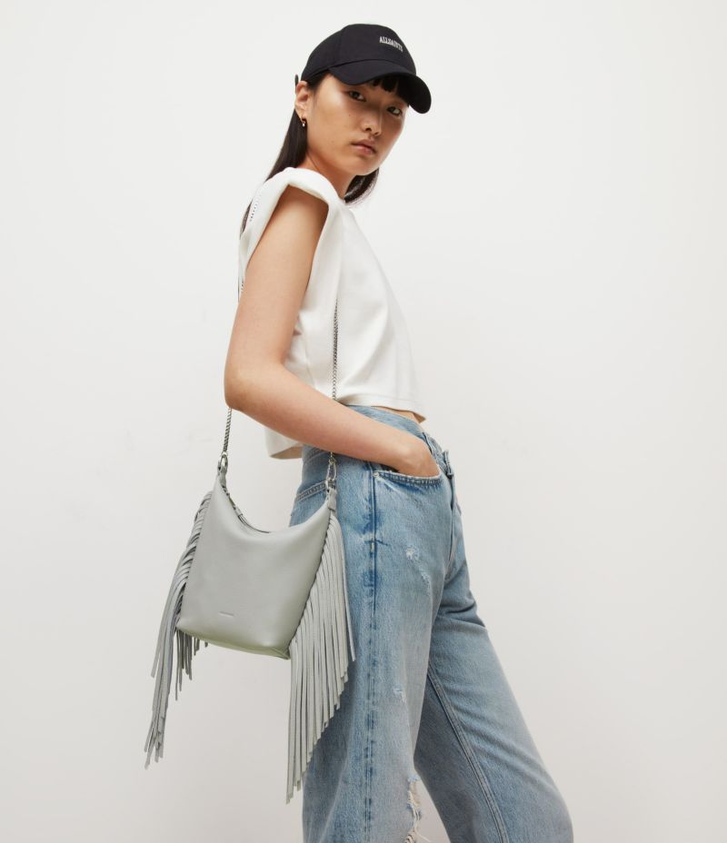 EVALINE FRINGE LEATHER CROSSBODY BAG | オールセインツ 公式