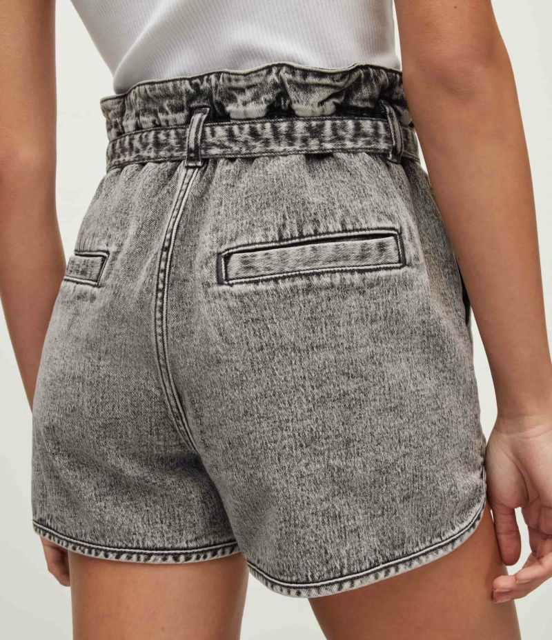 DALE HIGH-RISE DENIM PAPERBAG SHORTS | オールセインツ 公式