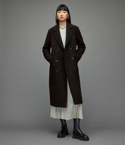 RILEY WOOL-CASHMERE BLEND COAT | オールセインツ 公式オンラインストア