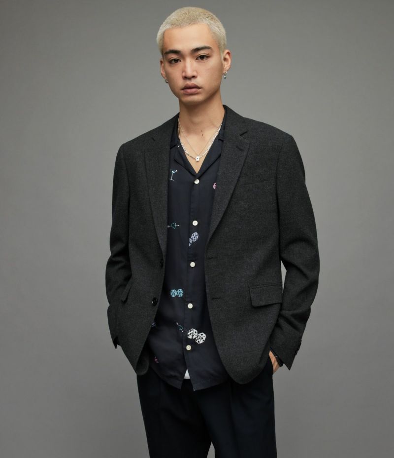 定価6万円 オールセインツ【ALL SAINTS】ヘリンボーン ウールPコートL コート＆ジャケット | オールセインツ 公式オンラインストア