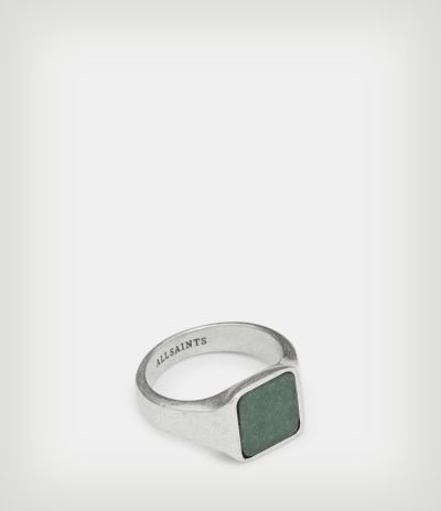 HELI STERLING SILVER STONE HEXAGON RING | オールセインツ 公式