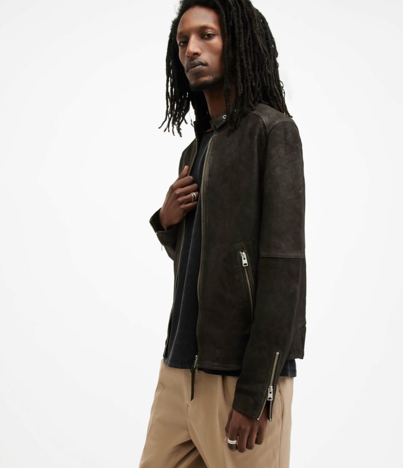 日本で発売 ALLSAINTS (M)Cora Suede Bomber Jacket オールセインツ