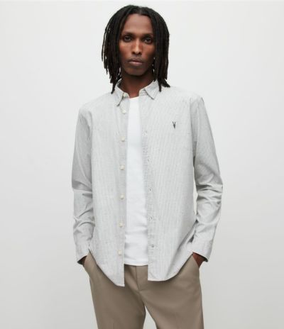 SOBO LINEN BLEND RAMSKULL SHIRT | オールセインツ 公式オンラインストア