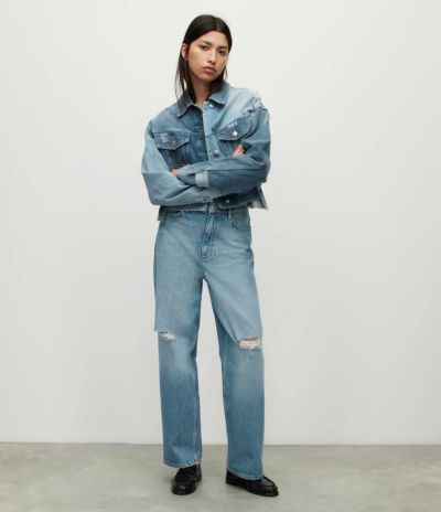 ELLI HIGH-RISE DESTROYED WIDE LEG JEANS | オールセインツ 公式