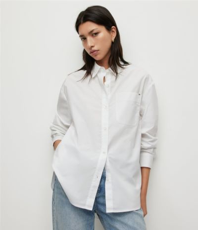 SASHA OVERSIZED SPLIT HEM SHIRT | オールセインツ 公式オンラインストア