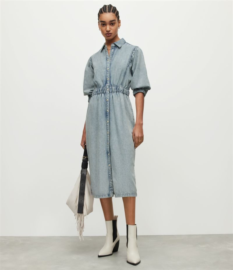 OSA DENIM MIDI DRESS | オールセインツ 公式オンラインストア