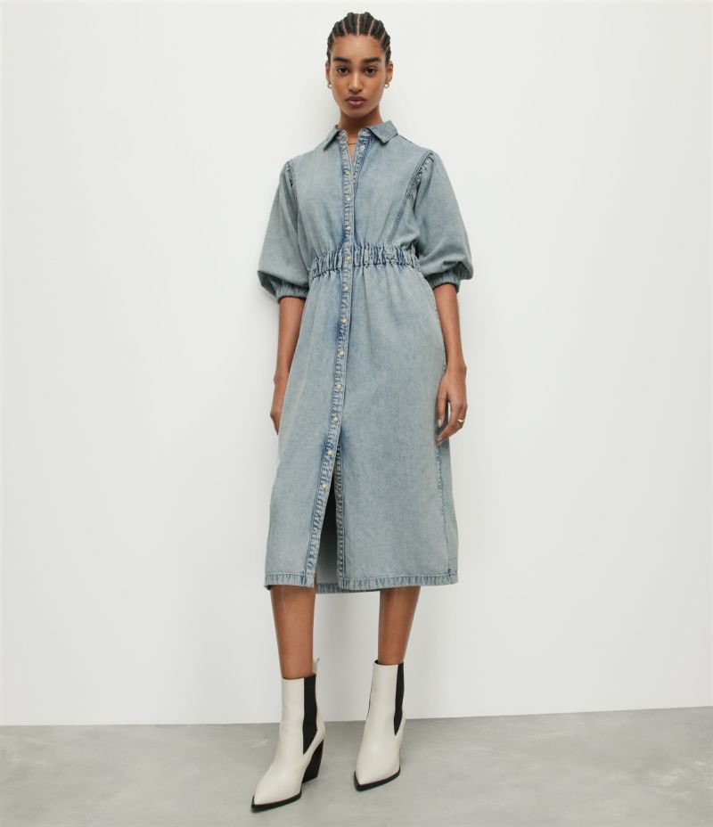 OSA DENIM MIDI DRESS | オールセインツ 公式オンラインストア