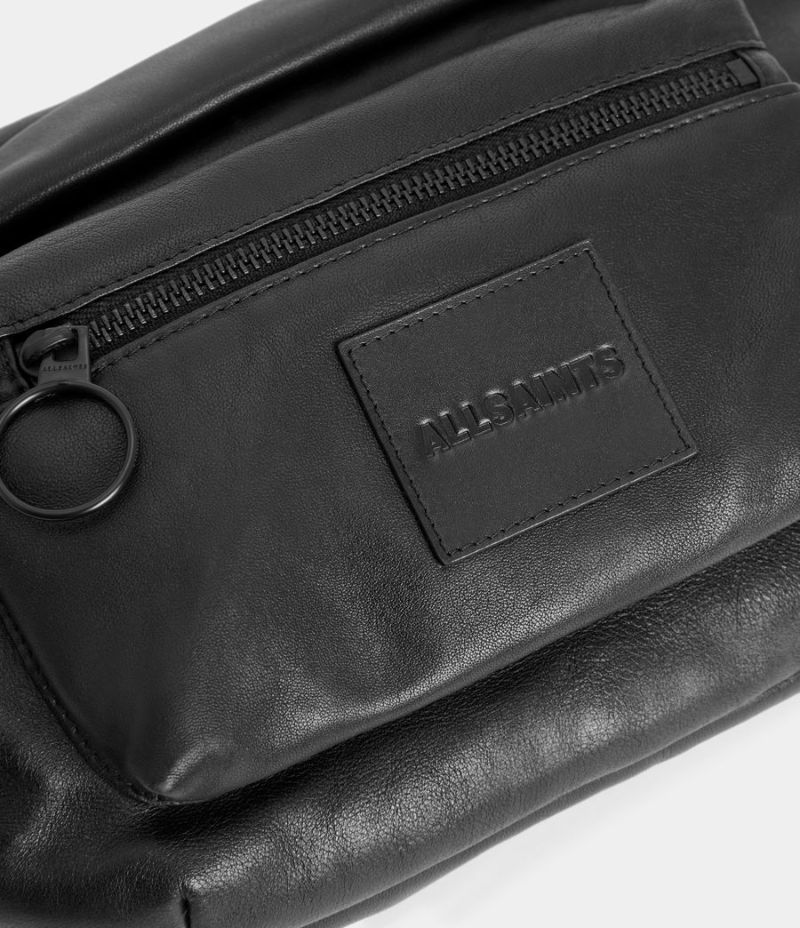 RONIN ZIP UP EMBOSSED LEATHER BUMBAG | オールセインツ 公式