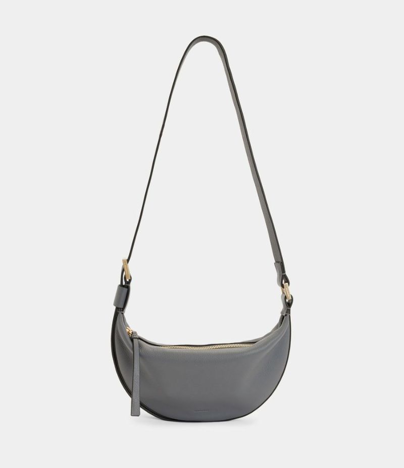 Half moon leather online crossbody bag