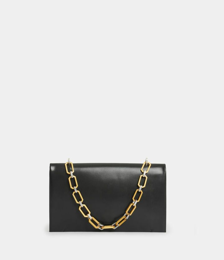 AKIRA LEATHER REMOVABLE CHAIN CLUTCH BAG | オールセインツ 公式