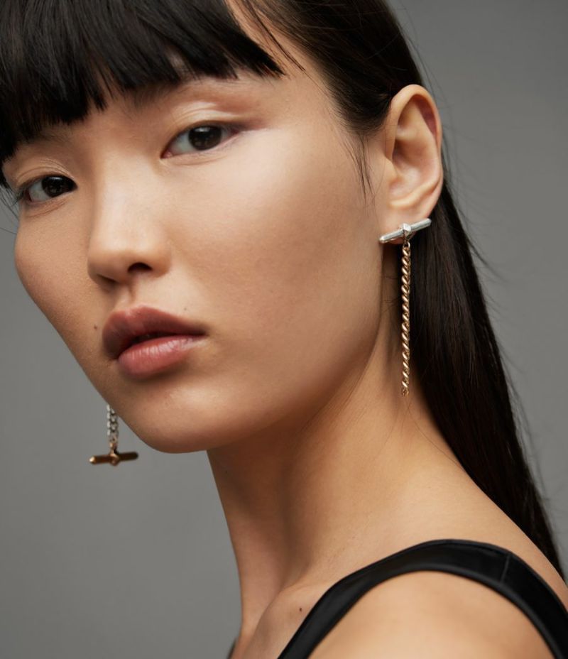 ENOLA TWO TONE EARRINGS | オールセインツ 公式オンラインストア