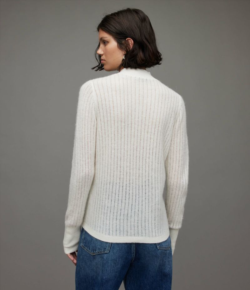 ABI RIBBED SLIM FIT FUNNEL NECK JUMPER | オールセインツ 公式