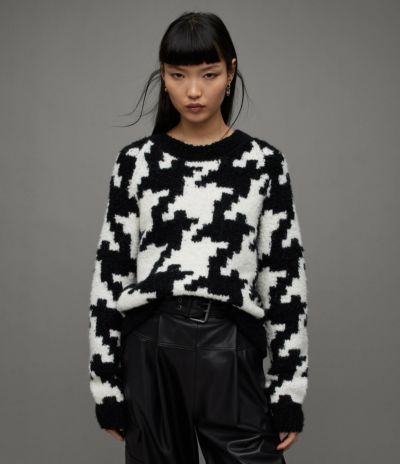 RENEE CHECKED CREW NECK RELAXED JUMPER | オールセインツ 公式