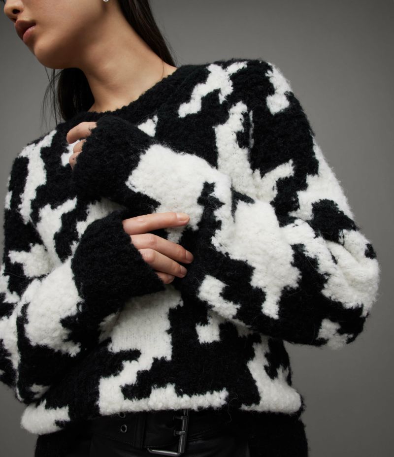 JOY HOUNDSTOOTH CHUNKY BOUCLE JUMPER | オールセインツ 公式