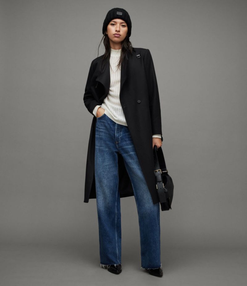 RILEY WRAP AROUND BELTED LONG LINE COAT | オールセインツ 公式 ...
