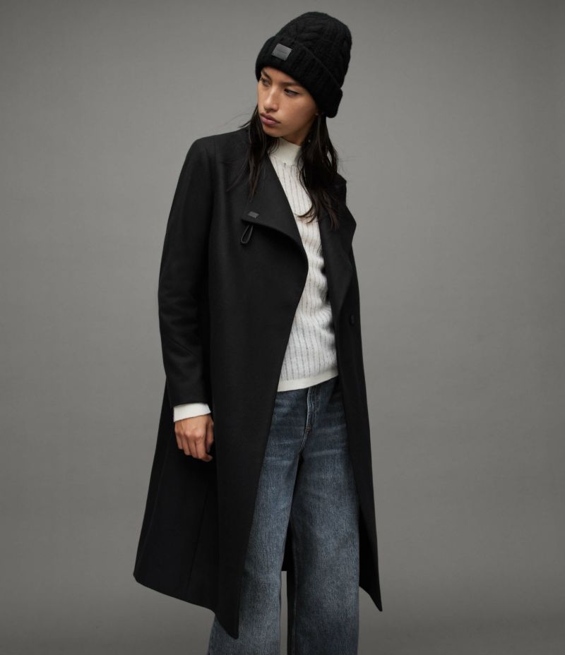 RILEY WRAP AROUND BELTED LONG LINE COAT | オールセインツ 公式 