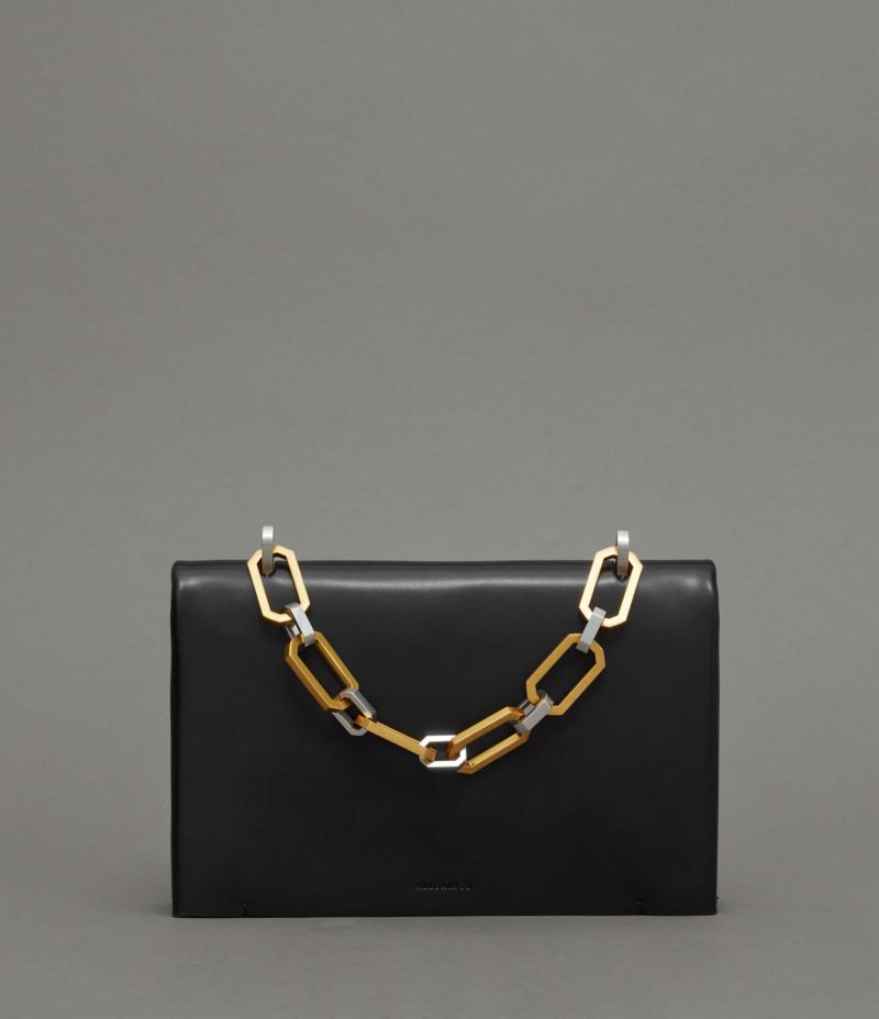 YUA LEATHER REMOVABLE CHAIN CLUTCH BAG | オールセインツ 公式 