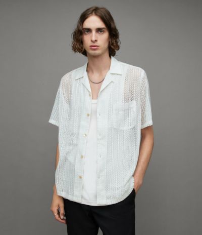 RUNAWAY METAL COLLAR TIP SHORT SLEEVE SHIRT | オールセインツ 公式